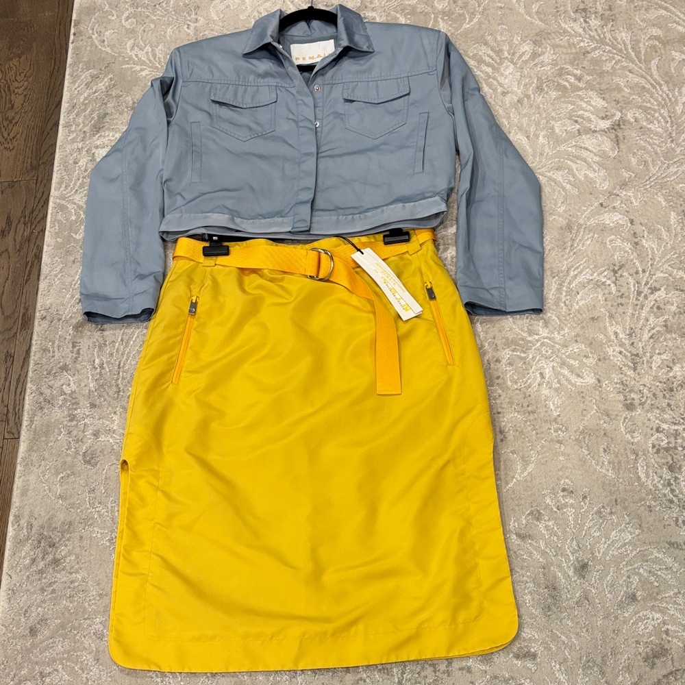 Vibrant Yellow Belted only Pencil Skirt  $120